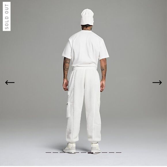 NWT* IVY PARK X ADIDAS TEDDY CARGO SWEAT PANTS - Picture 6 of 10